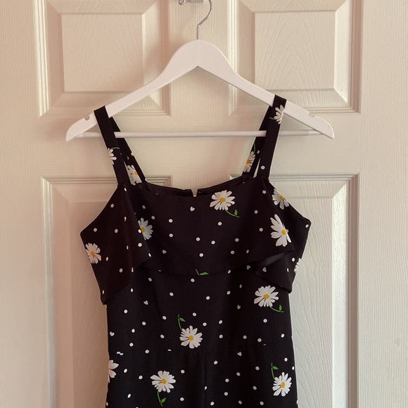 Karl Lagerfeld Black Daisy Jumpsuit - Picture 3 of 4